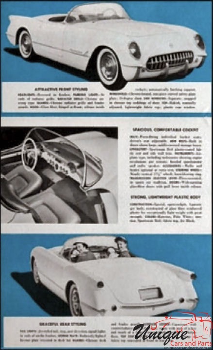 1954 Corvette Brochure Page 4